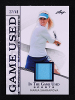 Maria Sharapova 2025 Leaf ITG Used Sports Game Used Memorabilia Navy Blue #GM31 #27/45 at PristineAuction.com
