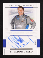 Sheldon Creed 2021 Panini National Treasures Treasured Debuts Signatures #5 RC #07/25 at PristineAuction.com