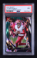 Jayden Daniels 2024 Select Prizm Black and Green Shock #217 RC (PSA 9) at PristineAuction.com