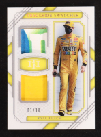 Kyle Busch 2021 Panini National Treasures Trackside Swatches Holo Gold #6 #01/10 at PristineAuction.com