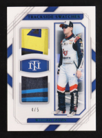 William Byron 2021 Panini National Treasures Trackside Swatches Green #9 #4/5 at PristineAuction.com