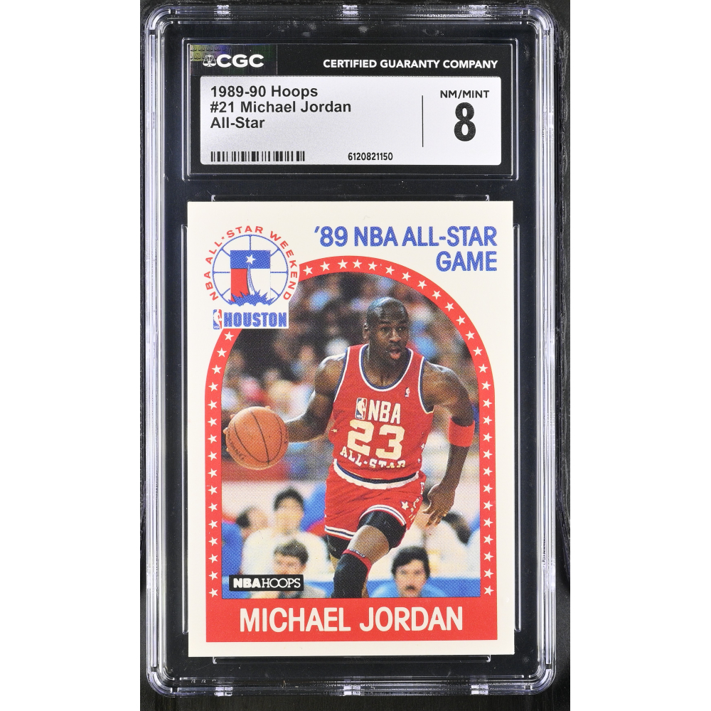 Michael Jordan 1989-90 Hoops All-star #21 (CGC 8) at PristineAuction.com
