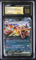 Charizard ex 2023 Pokemon Card Game Scarlet & Violet Ruler of the Black Flame Japanese #066 (CGC 10 | Black Label) at PristineAuction.com