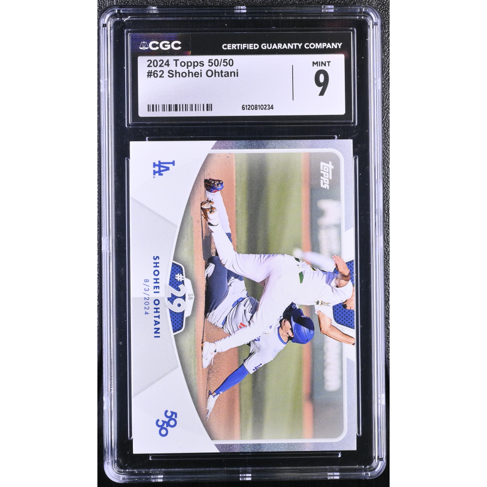 Shohei Ohtani 2024 Topps 50/50 #62 (CGC 9) at PristineAuction.com