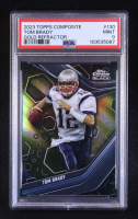 Tom Brady 2023 Topps Composite Chrome Black Gold Refractors #130 #39/50 (PSA 9) at PristineAuction.com