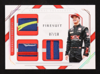 Harrison Burton 2021 Panini National Treasures Triple Race Used Firesuits Prime #14 #07/10 at PristineAuction.com