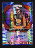 Martin Truex Jr. 2020 Panini Prizm Endorsements Prizms Blue and Carolina Blue Hyper #14 #13/25 at PristineAuction.com