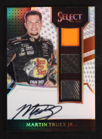 Martin Truex Jr. 2017 Select Signature Swatches Triple Prizms White #20 #10/50 at PristineAuction.com