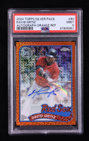 David Ortiz 2024 Topps '89 Topps Silver Pack Chrome Series 2 Autographs Orange Refractors #2T89C84 #21/25 (PSA 9) at PristineAuction.com
