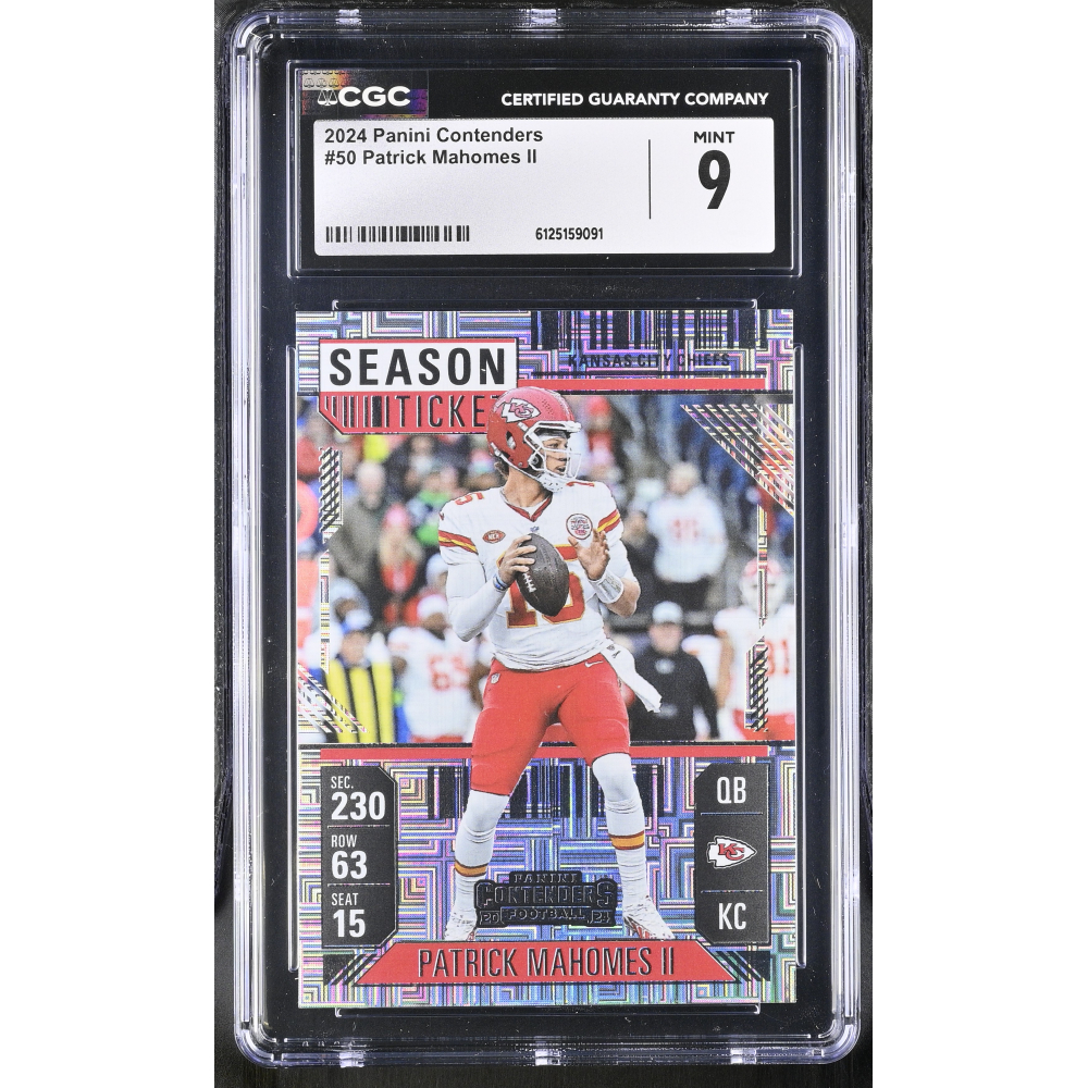 Patrick Mahomes II 2024 Panini Contenders #50 (CGC 9) at PristineAuction.com