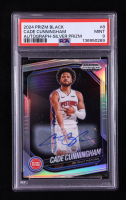 Cade Cunningham 2024-25 Panini Prizm Black Autographs Prizms Silver #8 (PSA 9) at PristineAuction.com