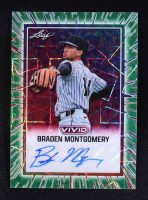 Braden Montgomery 2025 Leaf Vivid Green Lasers Autographs #BABM2 #8/8 RC at PristineAuction.com
