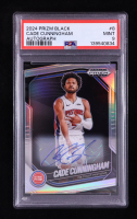 Cade Cunningham 2024-25 Panini Prizm Black Autographs Prizms Silver #8 (PSA 9) at PristineAuction.com