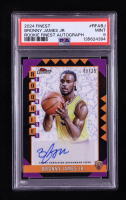 Bronny James Jr. 2024-25 Finest Rookie Autographs Black Refractors #RFABJ #08/25 RC (PSA 9) at PristineAuction.com