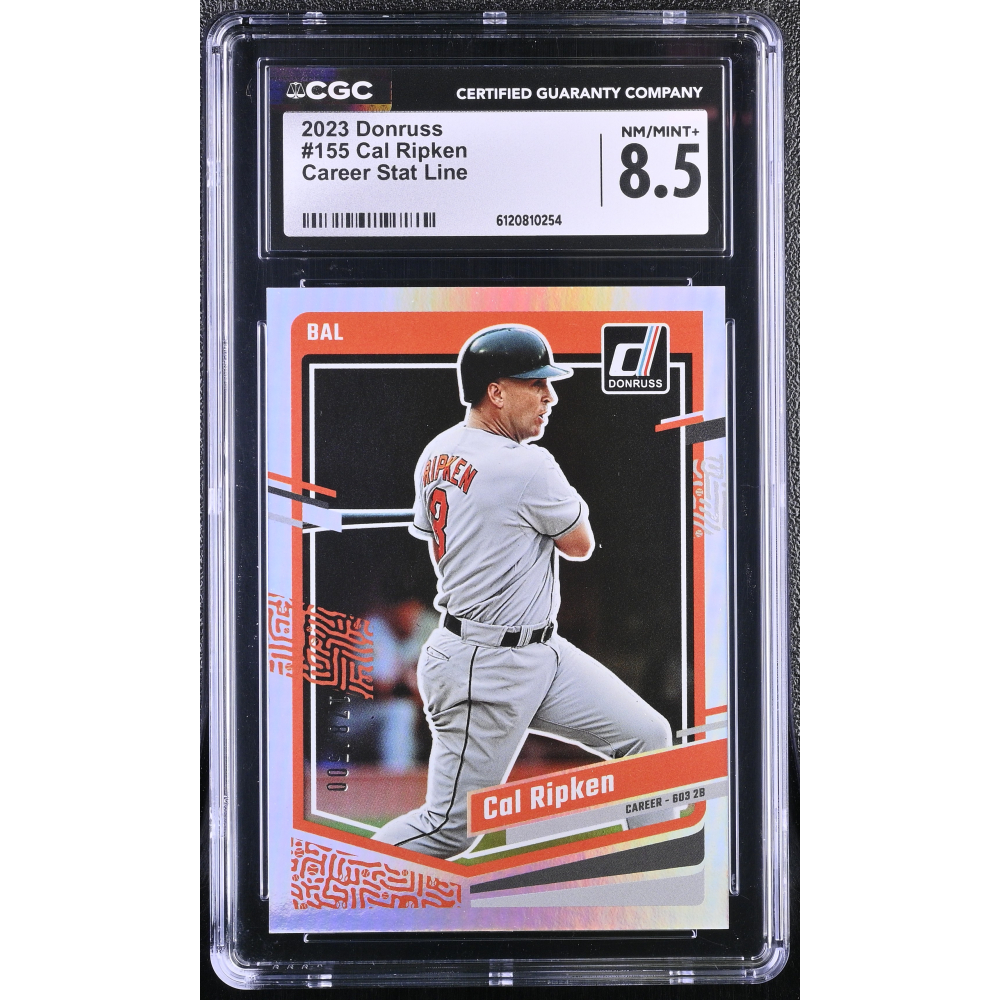 Cal Ripken 2023 Panini Donruss Career Stat Line #155 #178/500 (CGC 8.5) at PristineAuction.com