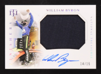 William Byron 2021 Panini National Treasures Finishers Autographs Holo Silver #6 #14/15 at PristineAuction.com