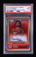Dylan Harper 2024 Topps Chrome McDonald's All American Head Shot Autographs Logo Refractors #88 #10/75 RC (PSA 9) at PristineAuction.com