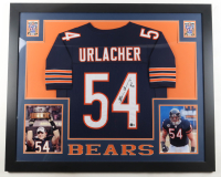 Brian Urlacher Signed Custom Framed Jersey Display Inscribed "HOF 18" (Beckett) at PristineAuction.com