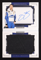Jimmie Johnson 2021 Panini National Treasures Jumbo Firesuit Signature Booklets #8 #12/25 at PristineAuction.com