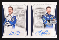 Jimmie Johnson / Dale Earnhardt Jr. 2016 Panini National Treasures Dual Signatures #6 #22/24 at PristineAuction.com