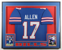 Josh Allen Signed Custom Framed Jersey Display (Beckett) at PristineAuction.com
