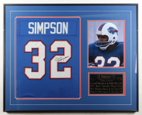O.J. Simpson Signed Custom Framed Jersey Display (JSA) at PristineAuction.com