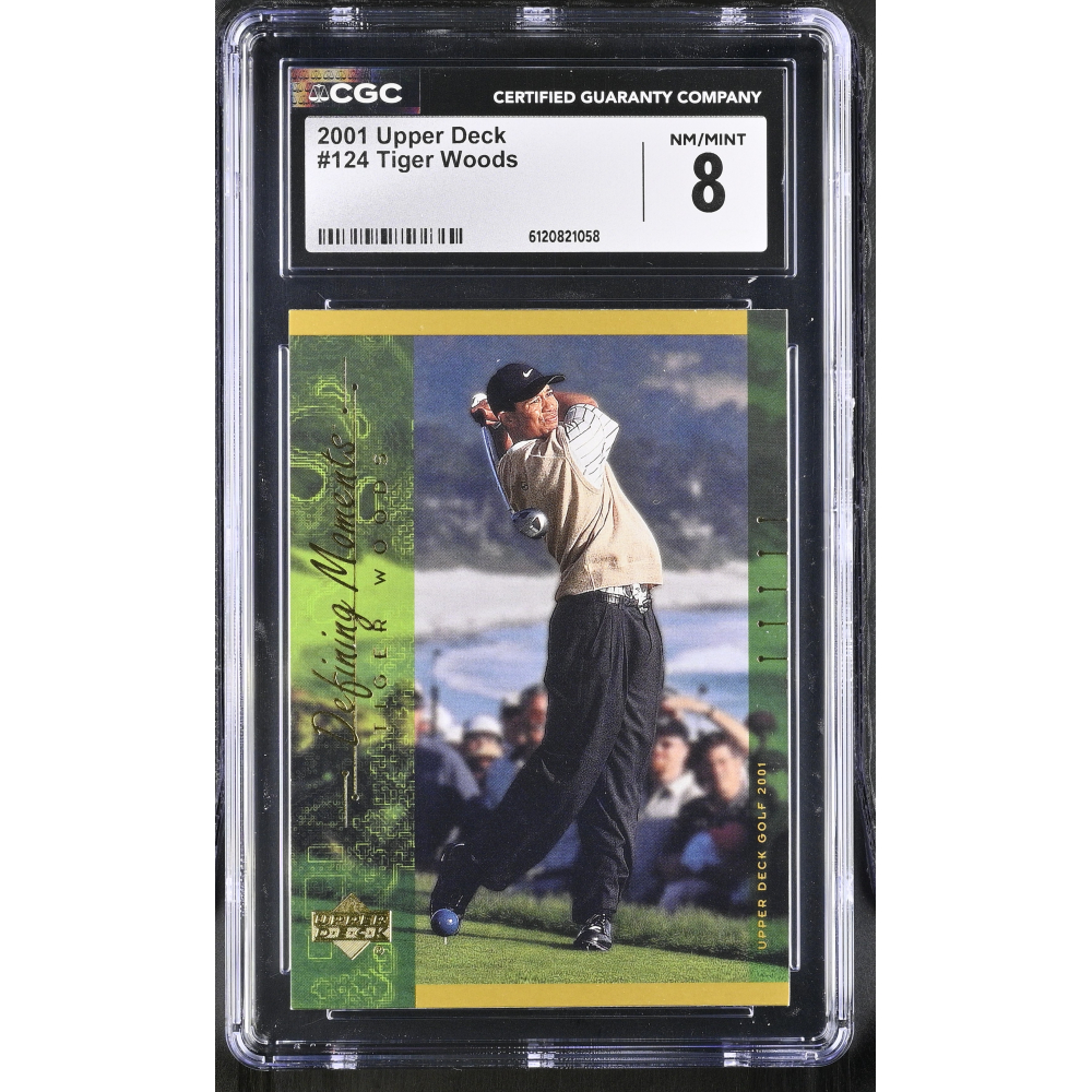 Tiger Woods 2001 Upper Deck #124 (CGC 8) at PristineAuction.com