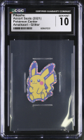Pikachu 2021 Pokemon Center Assort Seals Amaikaori Glitter (CGC 10) at PristineAuction.com