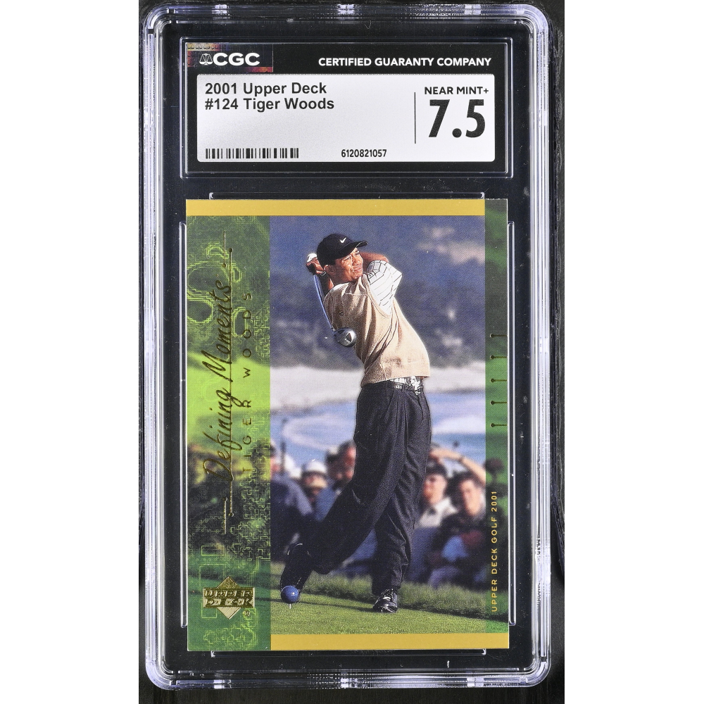 Tiger Woods 2001 Upper Deck #124 (CGC 7.5) at PristineAuction.com