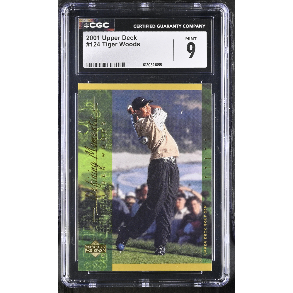 Tiger Woods 2001 Upper Deck #124 (CGC 9) at PristineAuction.com