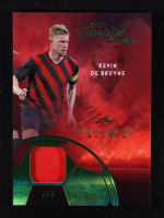 Kevin De Bruyne 2025 Leaf ITG Used Sports In the Beautiful Game Used Green #BU17 #2/4 at PristineAuction.com