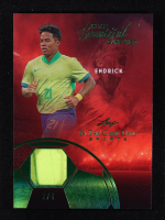 Endrick 2025 Leaf ITG Used Sports In the Beautiful Game Used Green #BU17 #2/4 at PristineAuction.com