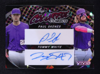 Paul Skenes / Tommy White 2023 Leaf Vivd Colorful Combos Dual Autographs Purple Crystals #CCD19 #5/5 RC at PristineAuction.com
