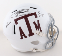 Johnny Manziel Signed Texas A&M Aggies Full-Size Speed Helmet Inscribed "'12 Heisman" & "$ Money Manziel $" (Beckett) at PristineAuction.com