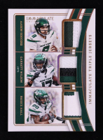 Aaron Rodgers / Breece Hall / Garrett Wilson 2023 Immaculate Collection Immaculate Triple Jerseys Prime Gold #11 #09/10 at PristineAuction.com