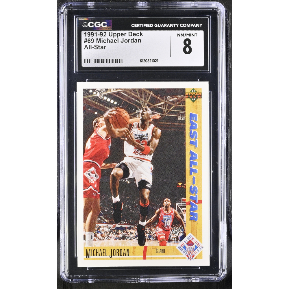 Michael Jordan 1991-92 Upper Deck All-Star #69 (CGC 8) at PristineAuction.com