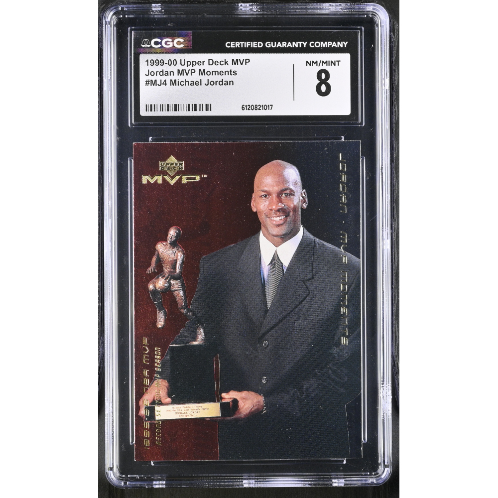 Michael Jordan 1999-00 Upper Deck Mvp Jordan MVP Moments #4 (CGC 8) at PristineAuction.com