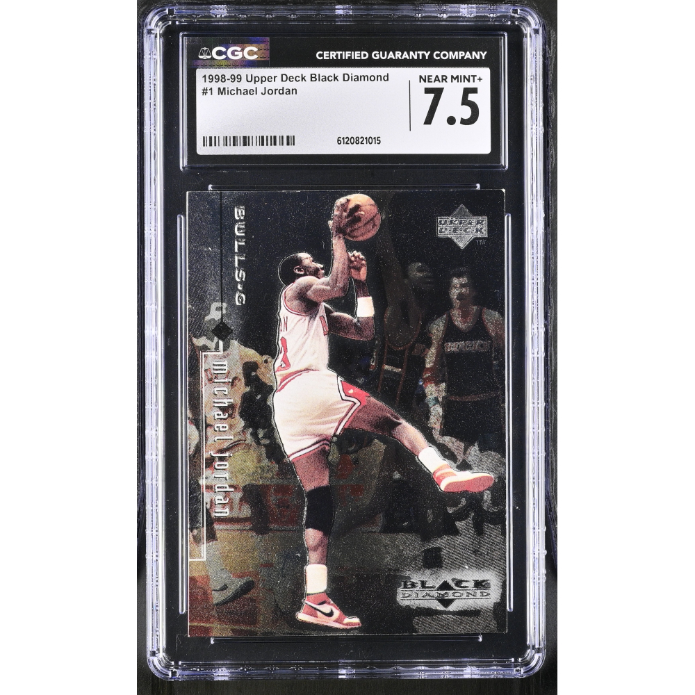 Michael Jordan 1998-99 Upper Deck Black Diamond #1 (CGC 7.5) at PristineAuction.com