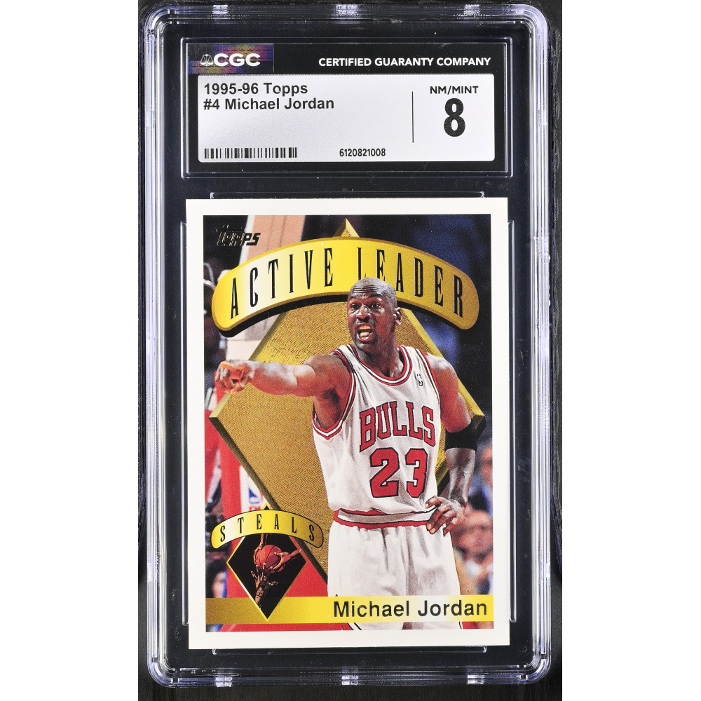 Michael Jordan 1995-96 Topps #4 (CGC 8) at PristineAuction.com