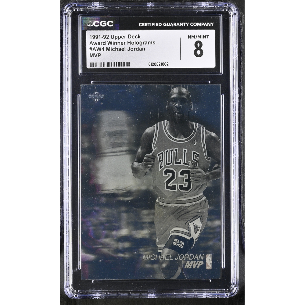 Michael Jordan 1991-92 Upper Deck Award Winner Holograms MVP #4 (CGC 8) at PristineAuction.com