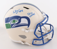 Elijah Arroyo Signed Seahawks Full-Size Retro Alternate Speed Helmet Inscribed "SB LX Champs!" (JSA) at PristineAuction.com