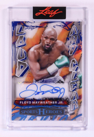 Floyd Mayweather Jr. 2025 Leaf Sports Heroes Loud And Clear Autographs Clear Acetate Blue #LCFM1 #4/4 at PristineAuction.com