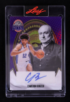 Cameron Boozer 2025 Leaf Metal President's Day Autographs John Adams Prismatic Purple #BACB2 #1/1 RC at PristineAuction.com