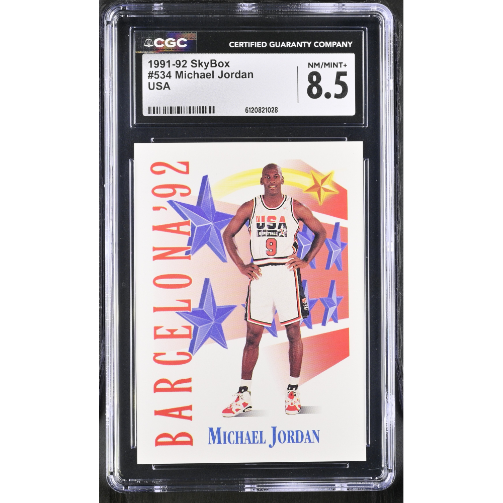 Michael Jordan 1991-92 Skybox USA #534 (CGC 8.5) at PristineAuction.com