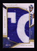 Blake Corum 2025 Immaculate Collection Sideline Towel #4 #08/15 at PristineAuction.com