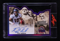 Tim Tebow 2026 Leaf Metal President's Day Mount Rushmore Autographs Prismatic Purple #MRTT1 #5/5 at PristineAuction.com