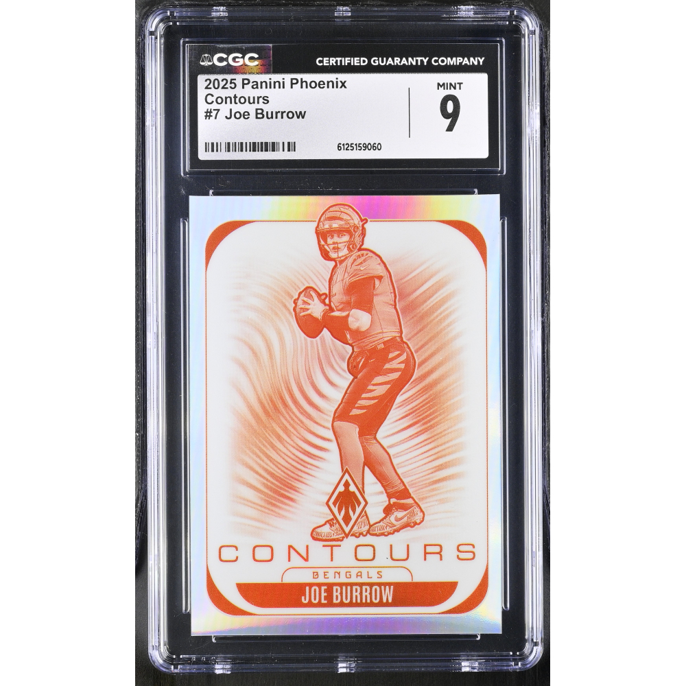 Joe Burrow 2025 Panini Phoenix Contours #7 (CGC 9) at PristineAuction.com
