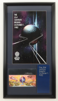 Walt Disney World "Epcot" Custom Framed Poster Display With Opening Ticket & Epcot Brochure at PristineAuction.com