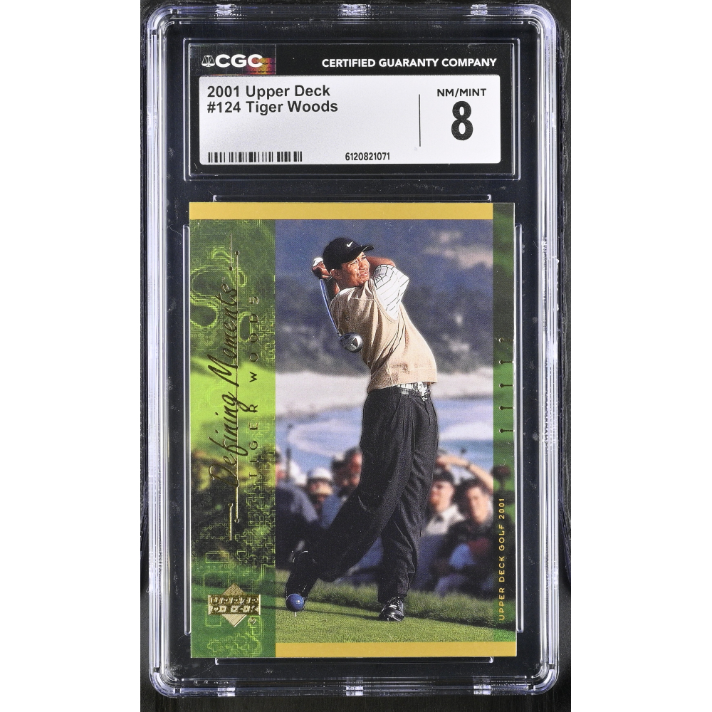 Tiger Woods 2001 Upper Deck #124 (CGC 8) at PristineAuction.com