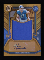 Aidan Hutchinson 2022 Panini Gold Standard Rookie Jersey Autographs Jumbo #21 RC #125/149 at PristineAuction.com